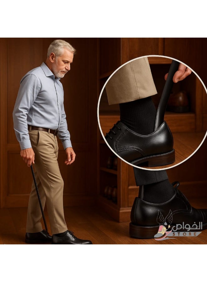 Slip N Go Stainless Steel Shoe Horn Durable Metal Shoe Helper Easy Back Friendly Design Perfect Length and Width Hanging Shoe Horn for Men Women Kids - Image 4